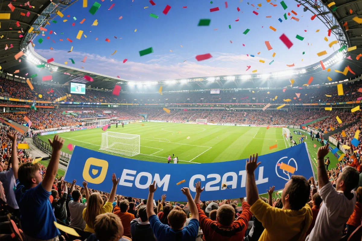 绿茵场上的欢呼与灯光